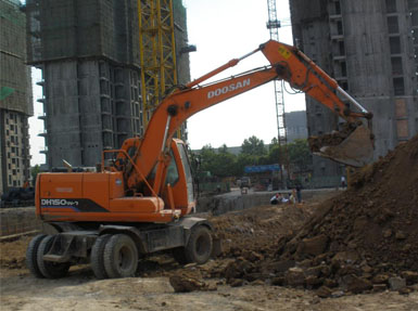 斗山DH150W-7成2011年最受欢迎的轮式挖掘机