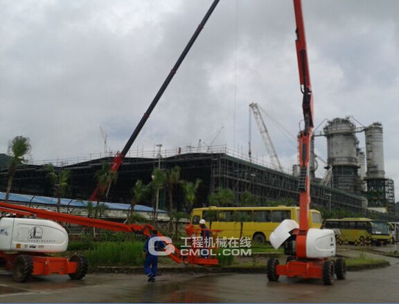 星邦重工GTZZ18J高空作业平台在珠海BP化工建设场地