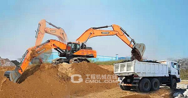斗山DX500LC-9C挖掘机 回转速度卓越