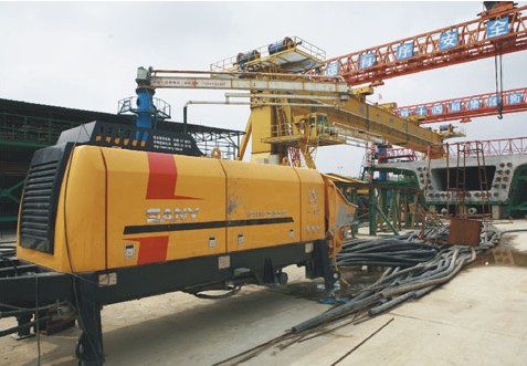 三一混凝土输送泵参与武广客运专线工程