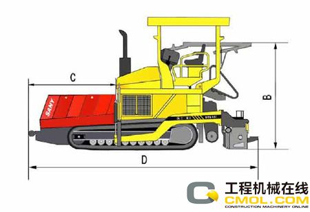 dtu95c多功能摊铺机结构图