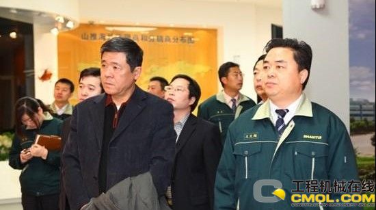 中国施工企业管理协会秘书长李鸿庆来访山推
